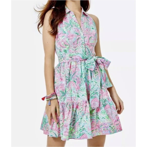 Lilly Pulitzer Dresses & Skirts - Lilly Pulitzer Trisha Stretch Shirtdress Womens Size 14 New